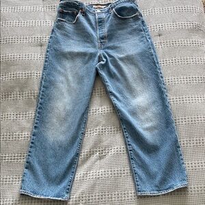 Levi's Ribcage ankle length Light Blue High Rise Jeans (Dance Around)